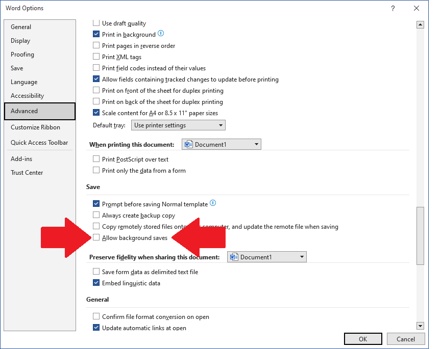 Microsoft Word Options Menu josephbattaglia.com